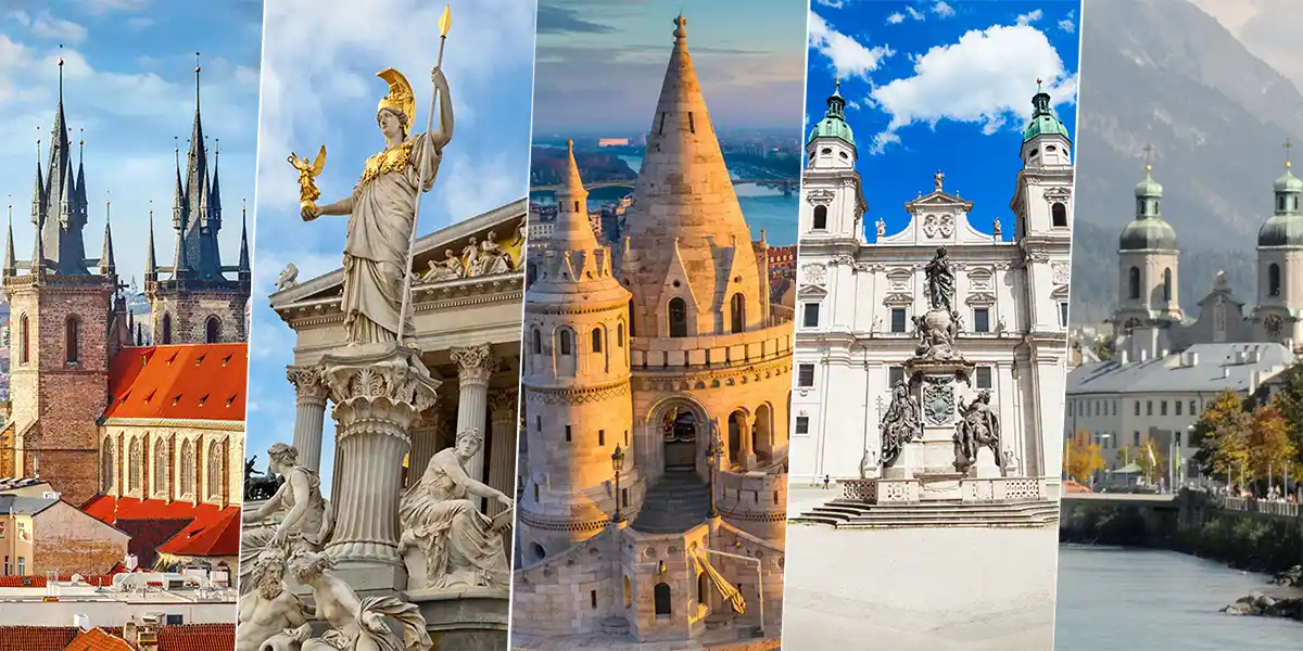 Prague, Vienna, Budapest & Salzburg or Innsbruck